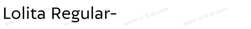 Lolita Regular字体转换